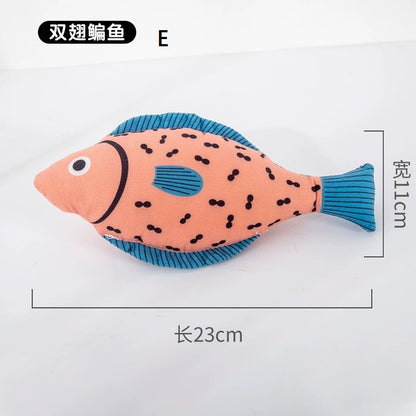 Cat Toy Catnip Fish Plush with Bell