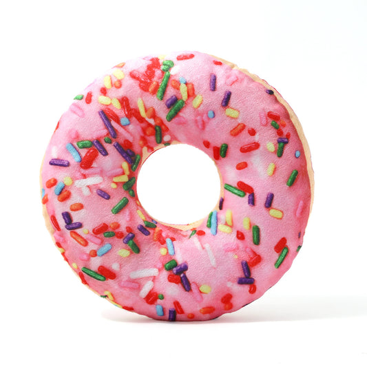 Dog Toy Pink Sprinkle Donut
