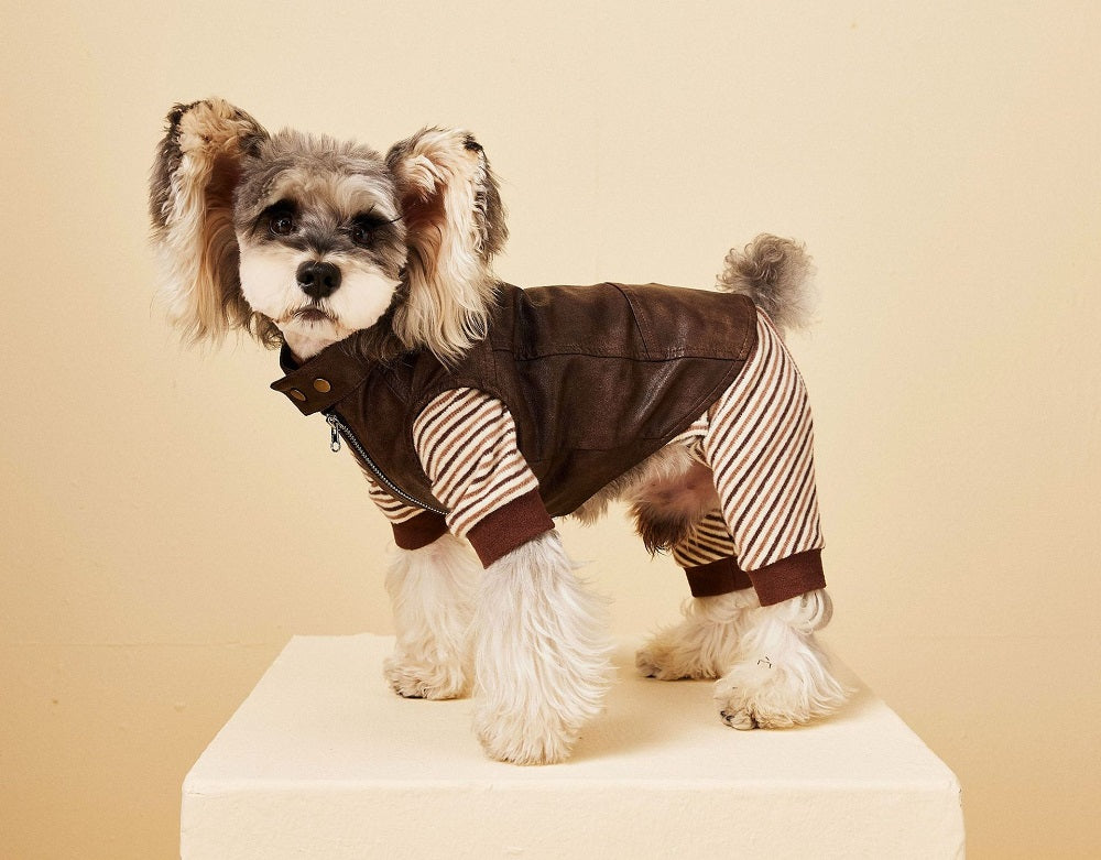 Chic Pup Leather Vest Dog Clothing