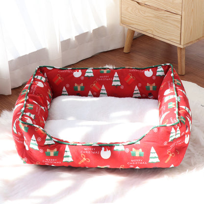 Christmas Cozy Pet Bed Couch