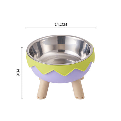 Elevated Stainless Steel Pet Bowl with Legs