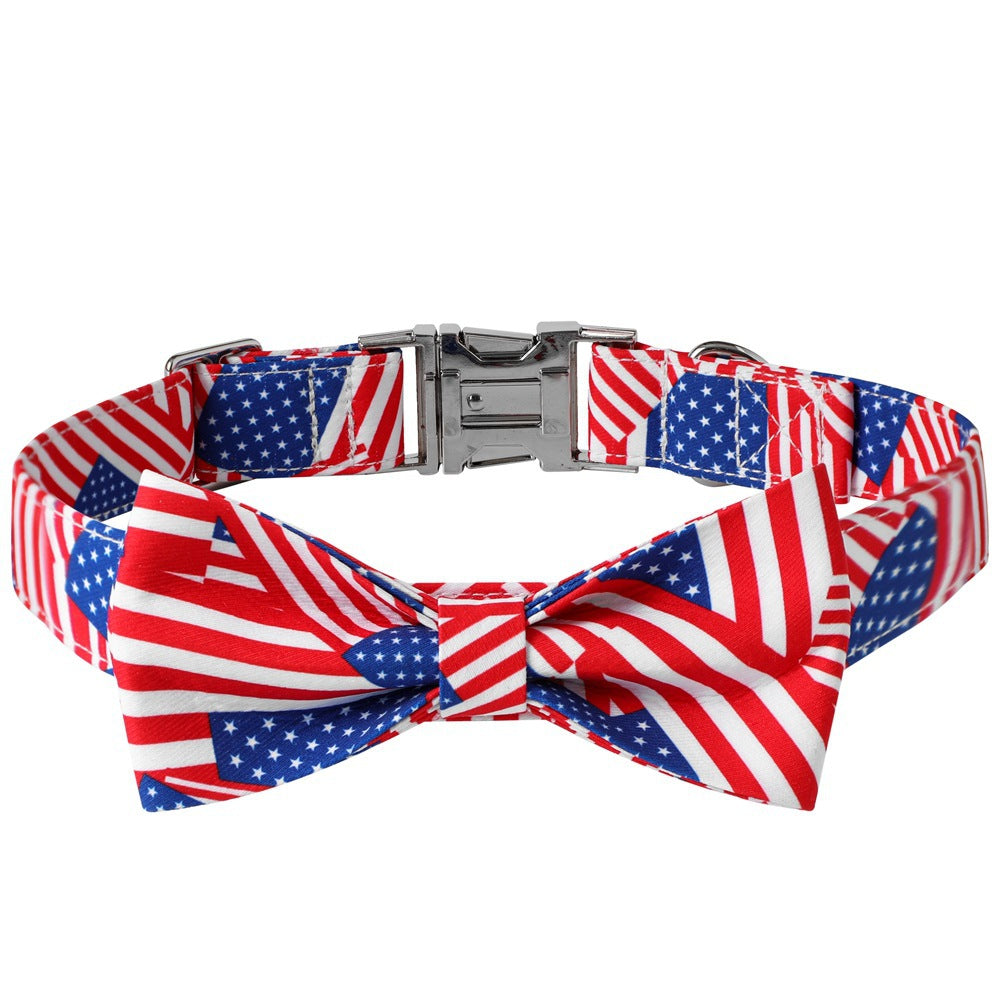 Patriotic dog leash set for 4th of July