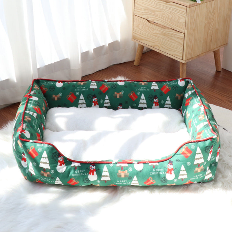 Christmas Cozy Pet Bed Couch