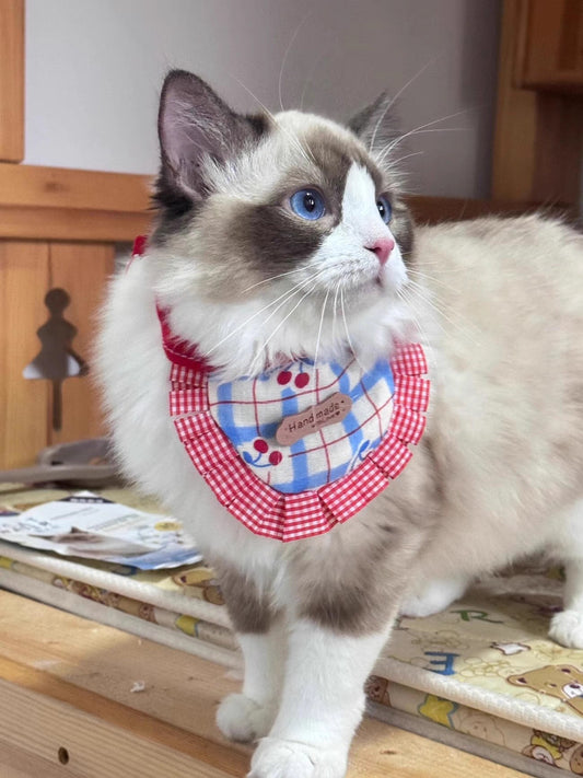 Handmade Cute Pet Bib with Ruffles