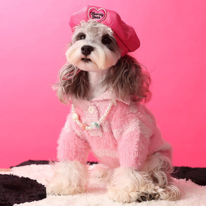 Pink Fluffy Pet Sweater