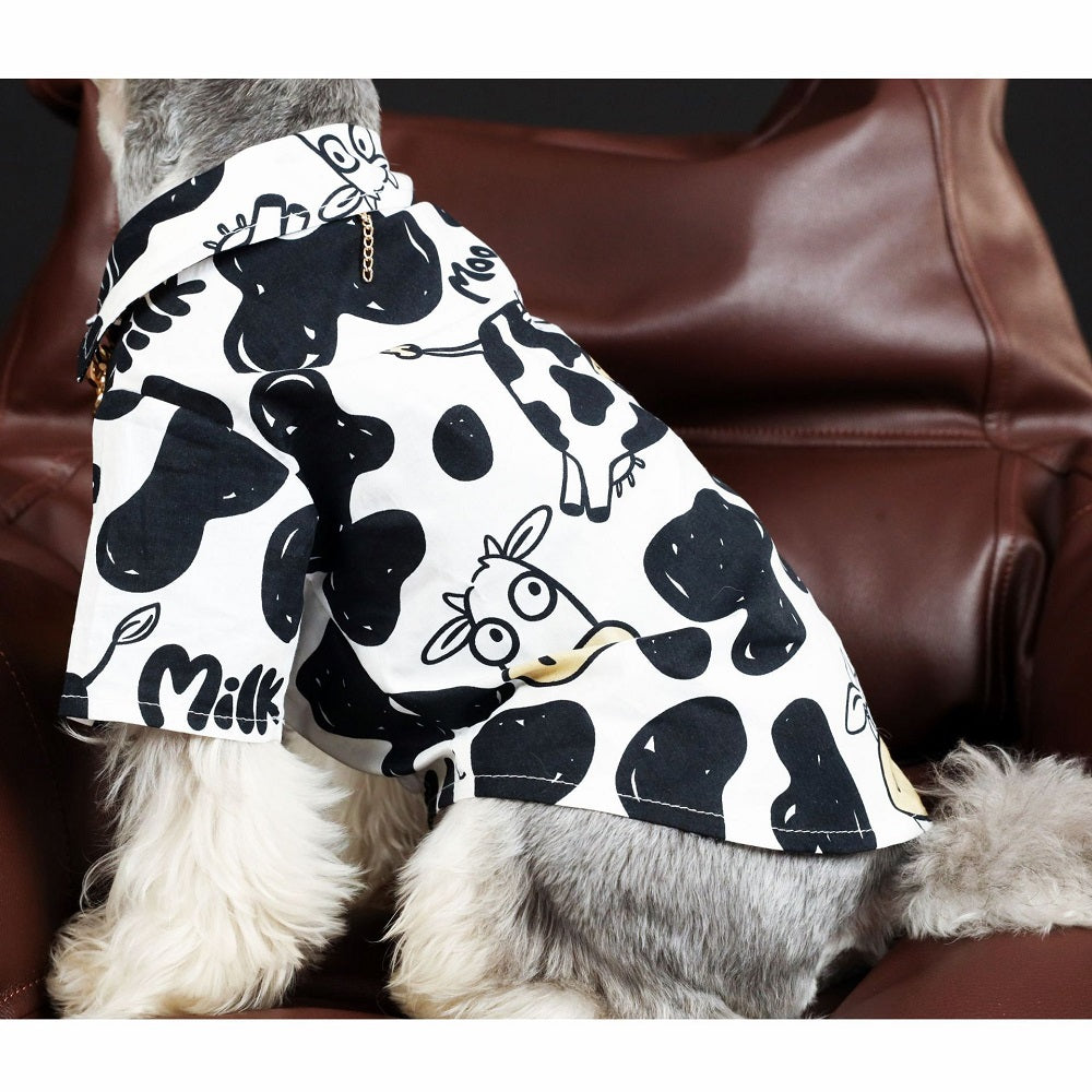 Moo-Cute Cow Shirt For Dog Pet