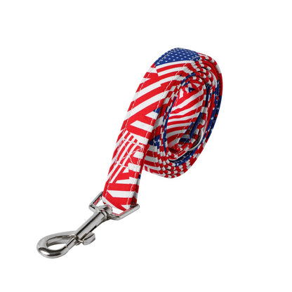 Red white blue pet collar accessory