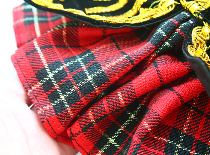 Royal Scottish Plaid Dog Dress Pet Outfit