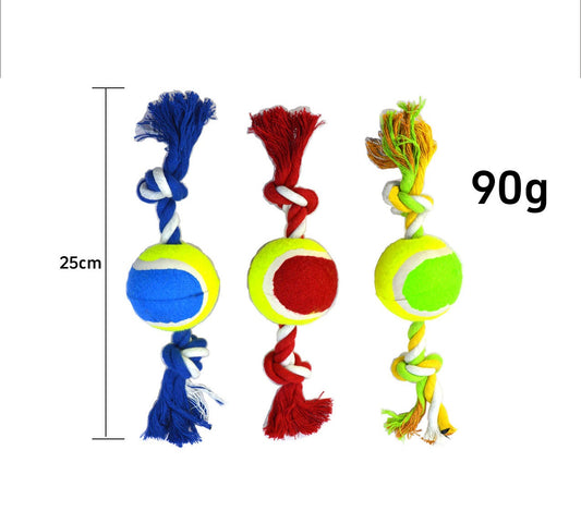Dog Toy Rope Tennis Ball