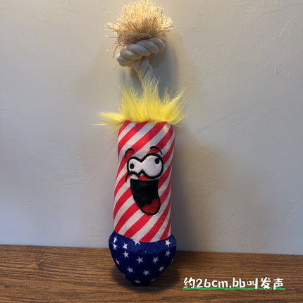 Dog toy USA fireworks