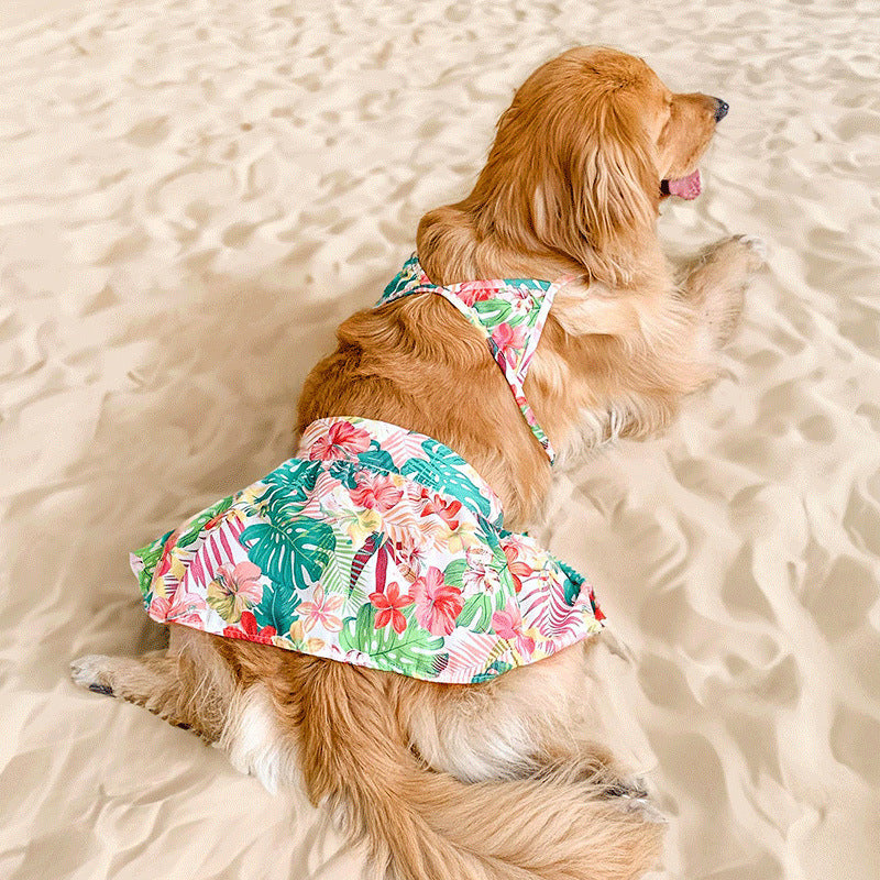 Dog bikini Hawaii beach swim wear for Large dog