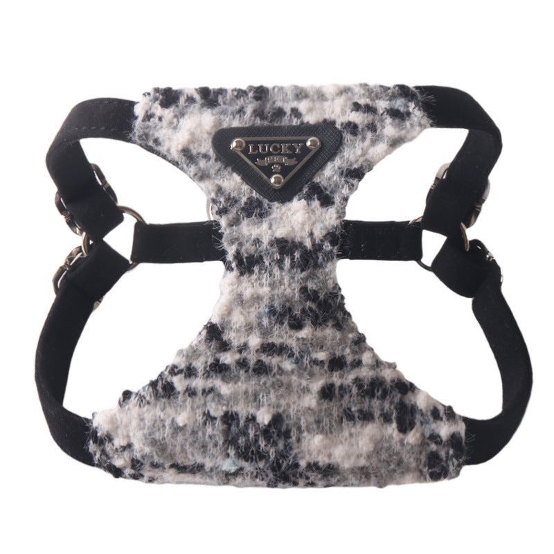 soft tweed puppy harness