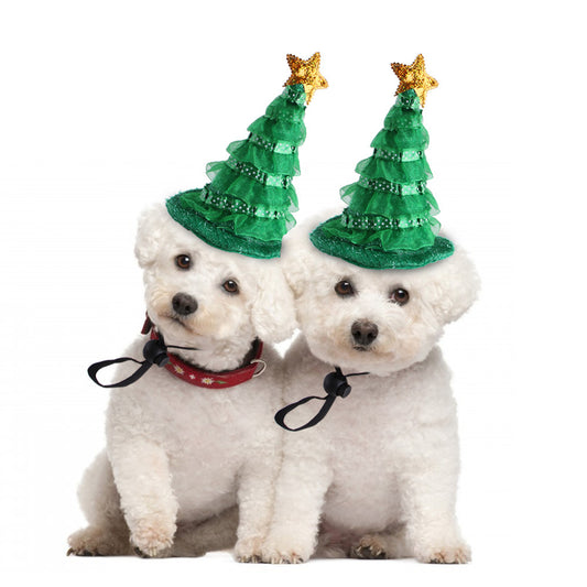 Christmas tree hat for dogs