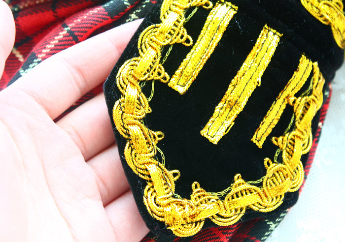 Royal Scottish Plaid Dog Dress Pet Outfit