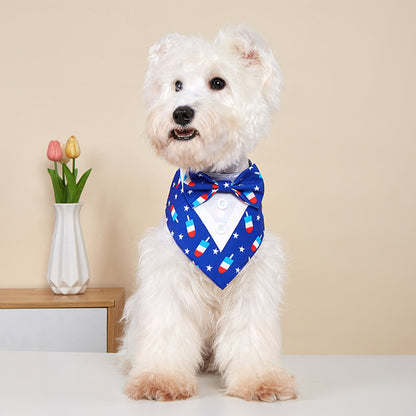 4th of July dog bib collar accessory