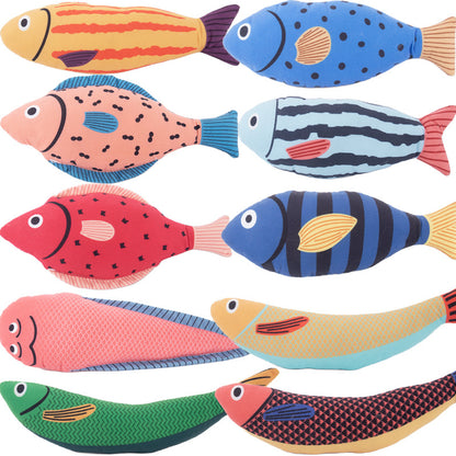 Cat Toy Catnip Fish Plush with Bell