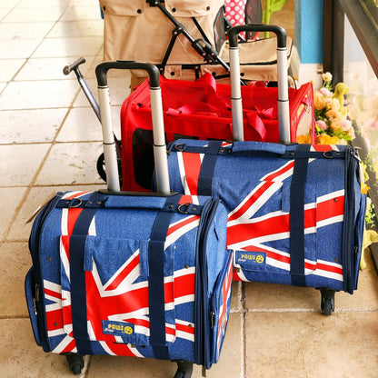 Union Jack Four-Wheel Pet Carrier - main product view