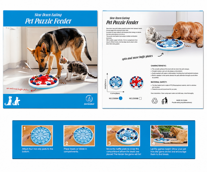Interactive Dog Puzzle Feeder Slow Toy - instructions and dimensions - image 7