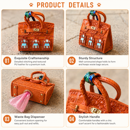 designer dog poop bag holder luxury pet accessories various colors