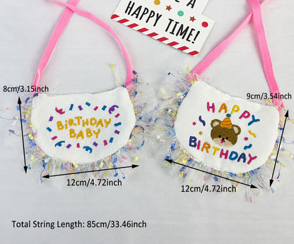 Birthday Baby Pet Hat and Bib Set