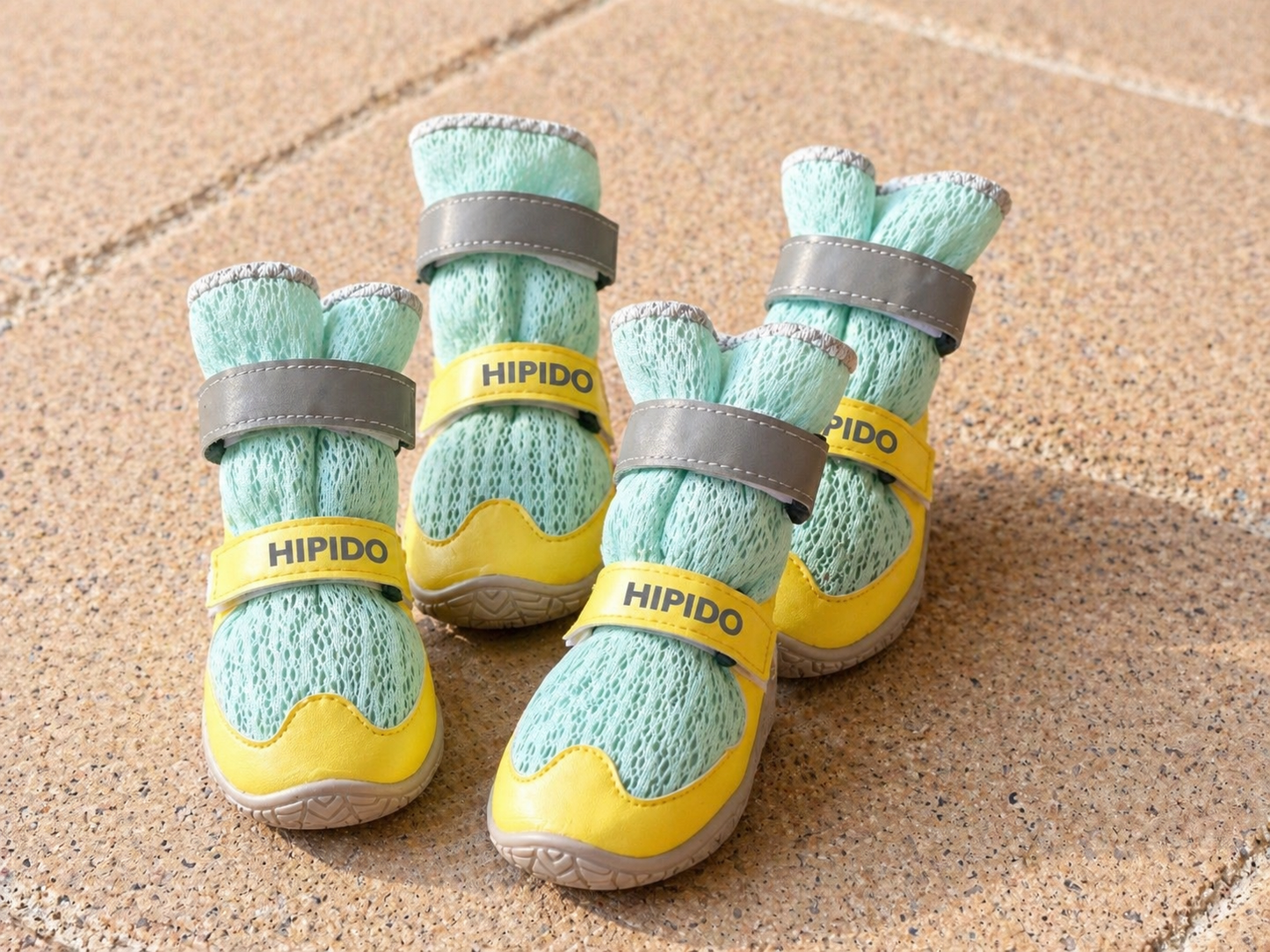 green mesh dog shoes paw protection small dogs