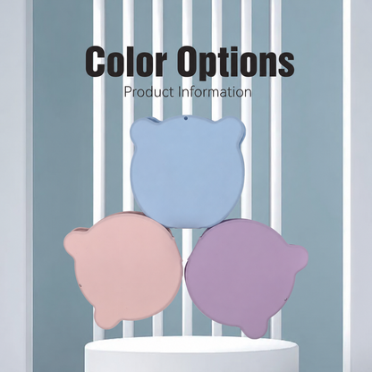 Collapsible double pet bowl color options in blue pink and purple